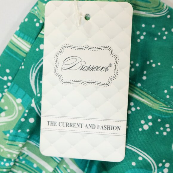 Dressever Pleated Skirt Mountains Deer Wolves Green Winter Side Zip - Picture 7 of 11